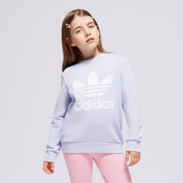 Детски суичър ADIDAS СУИТЧЪР TREFOIL CREW GIRL in8428 цвят виолетов