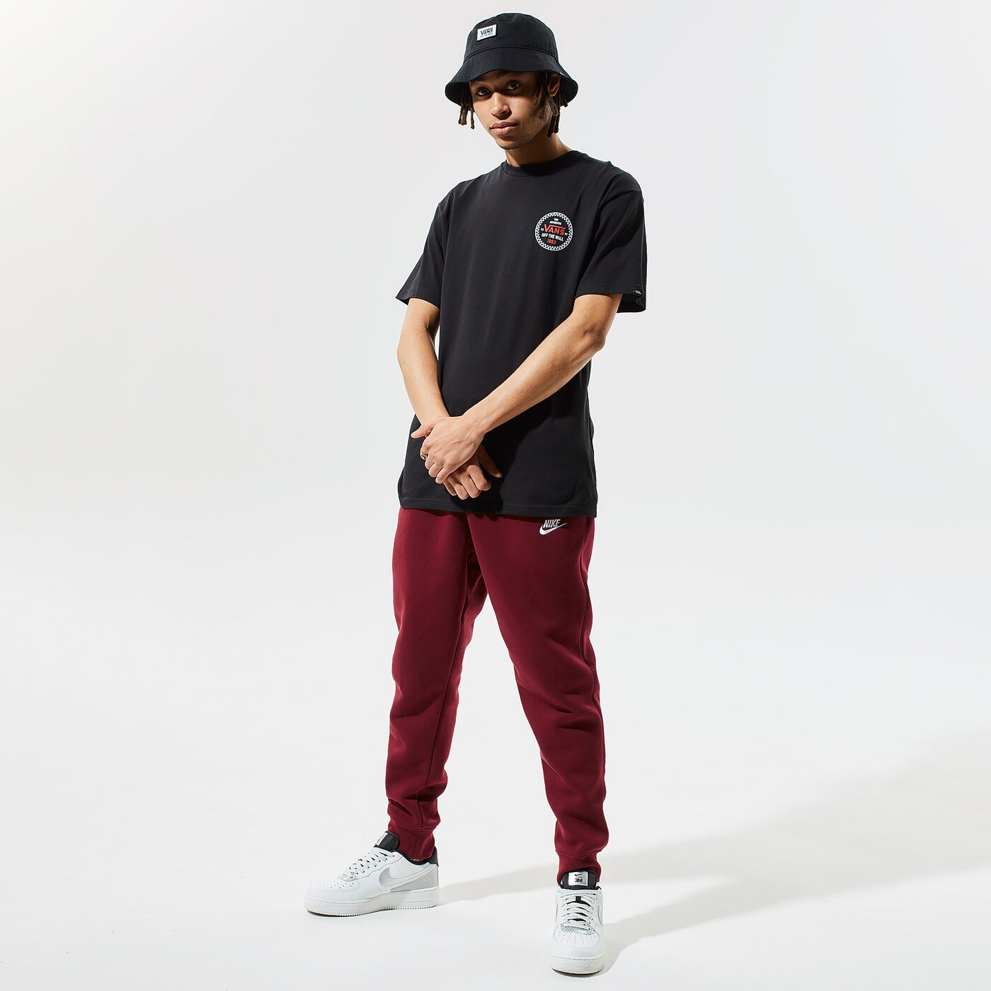 Мъжка тениска VANS ТЕНИСКА CHECKER 66 SS vn0a4robblk1 цвят черен