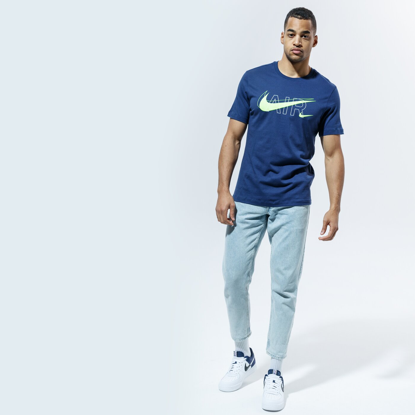 Мъжка тениска NIKE ТЕНИСКА M NSW TEE AIR PRNT PACK dd9702-410 цвят тъмносин