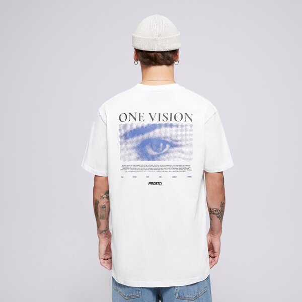 Мъжка тениска PROSTO  ТЕНИСКА VISION WHITE kl242mtee1171 цвят бял