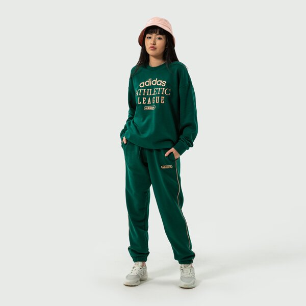 Дамски панталони ADIDAS ПАНТАЛОНИ SWEAT PANTS hl0032 цвят зелен