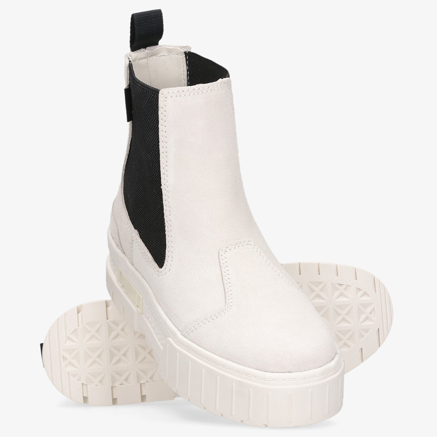 Дамски кежуал PUMA MAYZE CHELSEA SUEDE WN'S 38282902 цвят бял