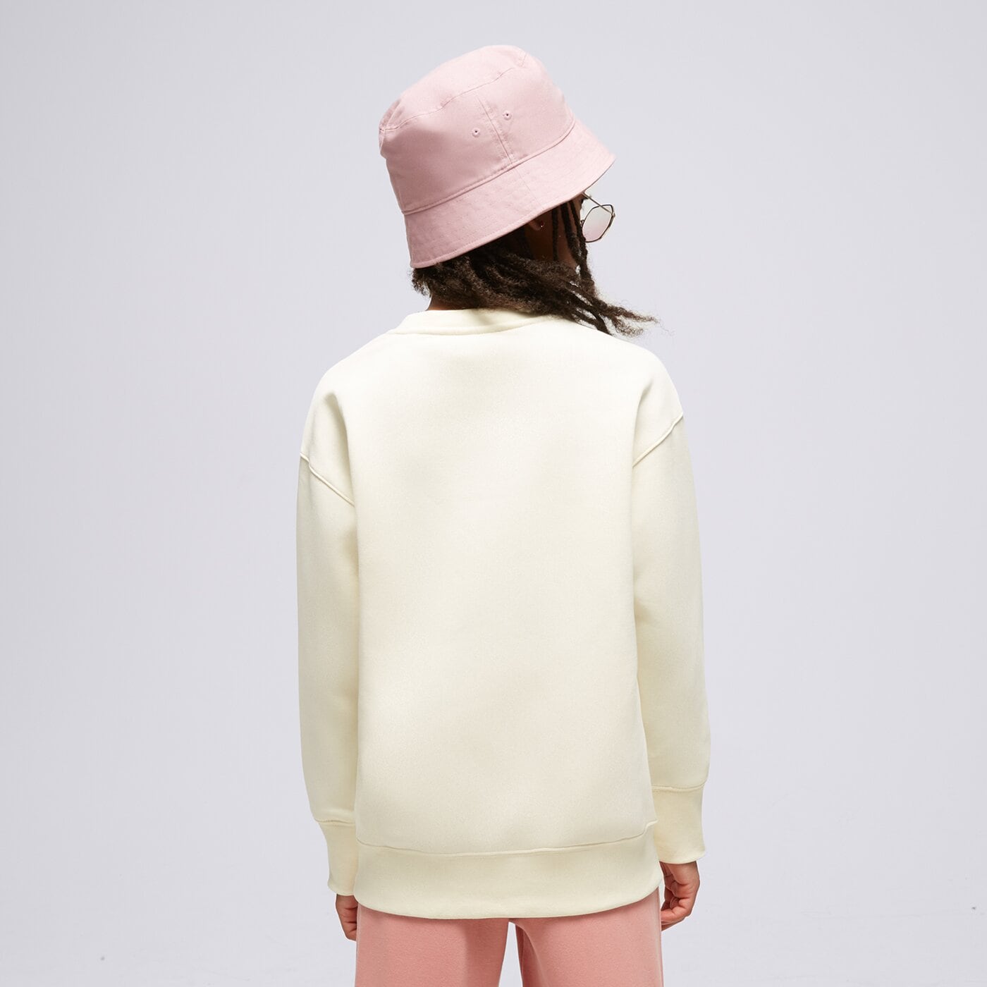 Детски суичър NIKE СУИТЧЪР G NSW CLUB FLC BF CREW LBR dd7473-114 цвят бял