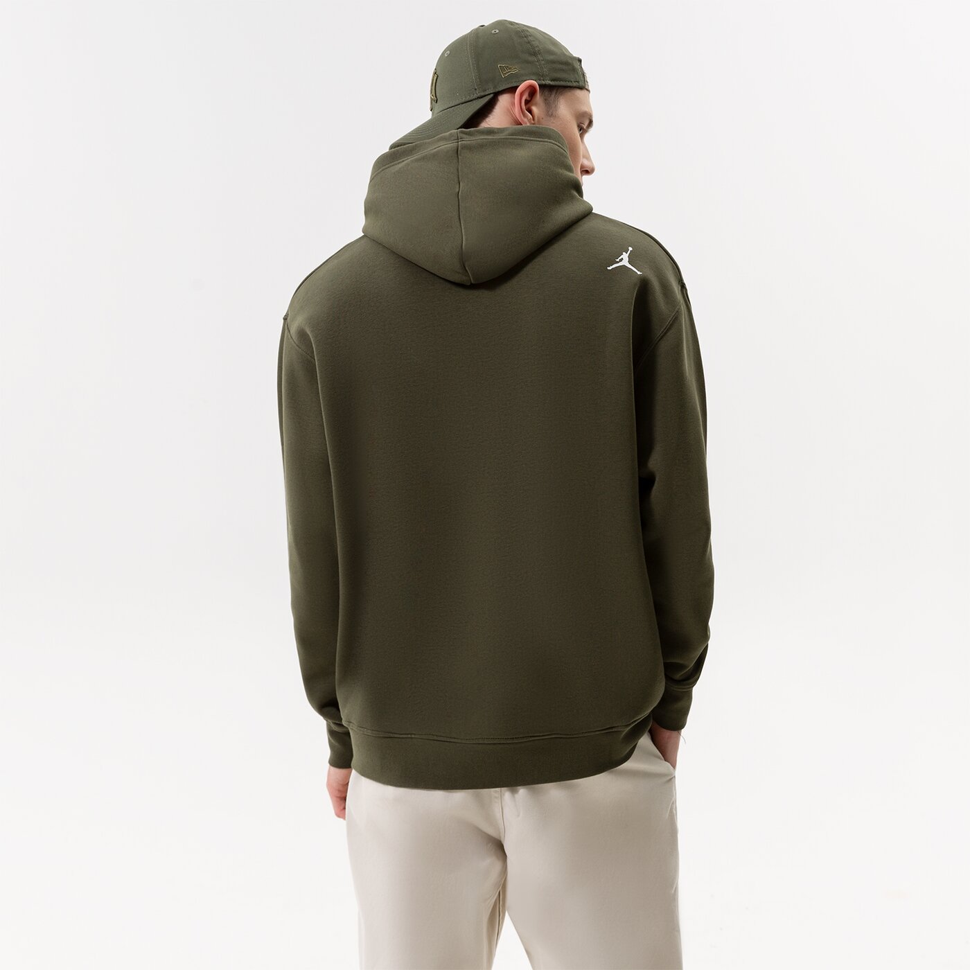 Мъжки суичър JORDAN СУИТЧЪР С КАЧУЛКА M J FLT MVP JD FLC PO dq7559-325 цвят каки