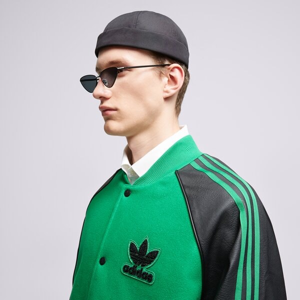 Мъжко преходно яке ADIDAS ЯКЕ SST VARSITY  hz0696 цвят зелен