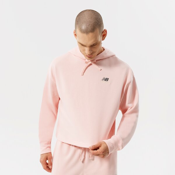 Дамски суичър NEW BALANCE СУИТЧЪР С КАЧУЛКА NB ESSENTIALS UNI-SSENTIALS CR ut21502pie цвят розов
