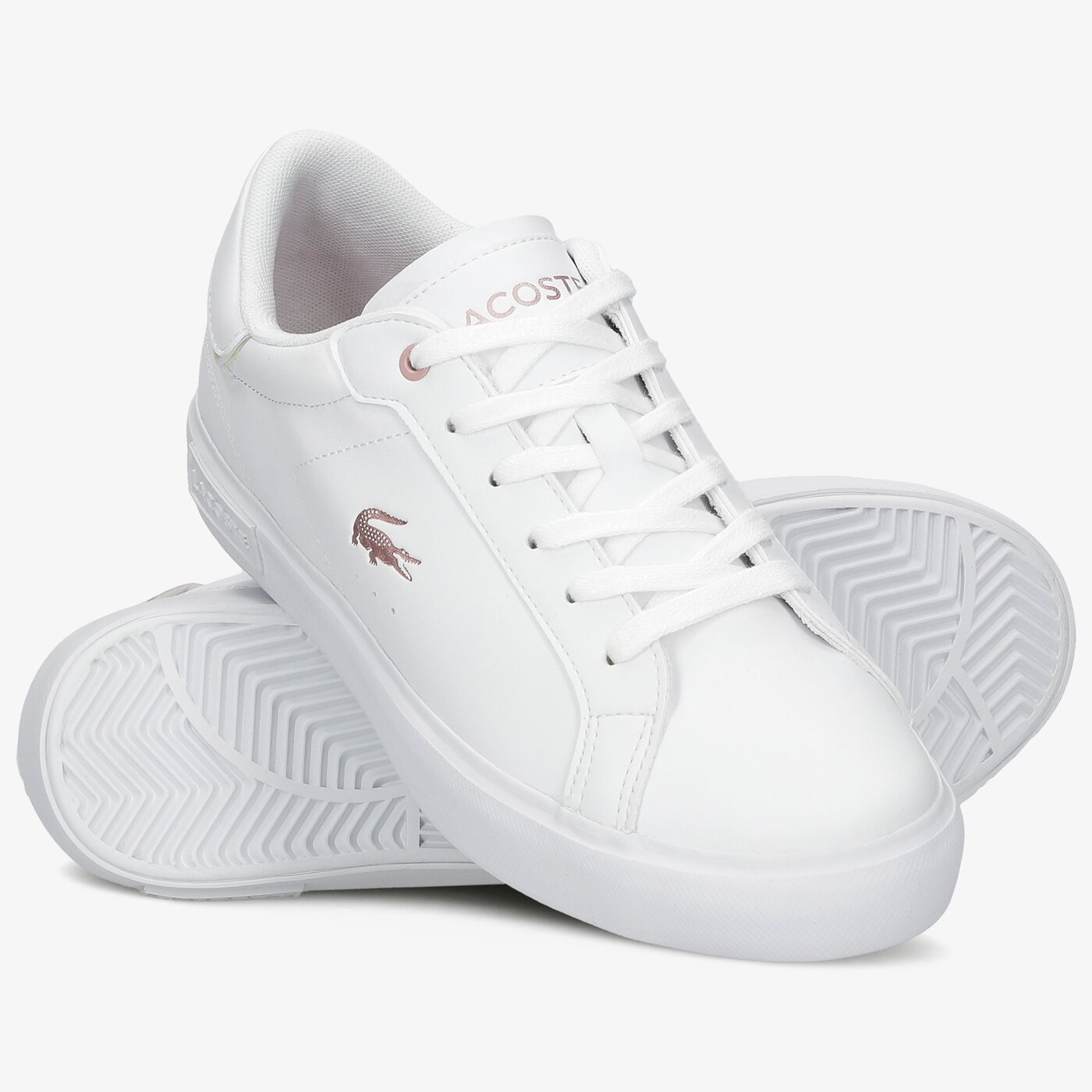 Детски маратонки LACOSTE POWERCOURT 0921 2 SUJ 741suj00151y9 цвят бял
