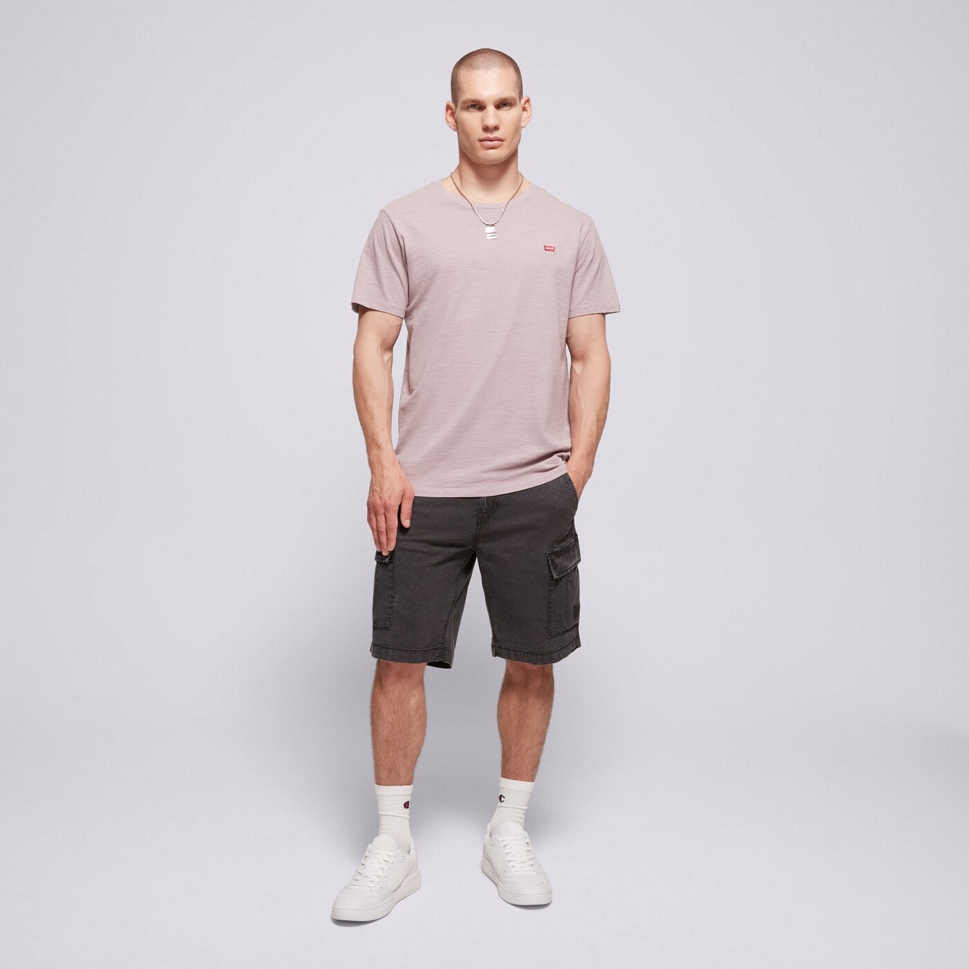 Мъжка тениска LEVI'S ТЕНИСКА SS ORIGINAL HM 56605-0271 цвят розов