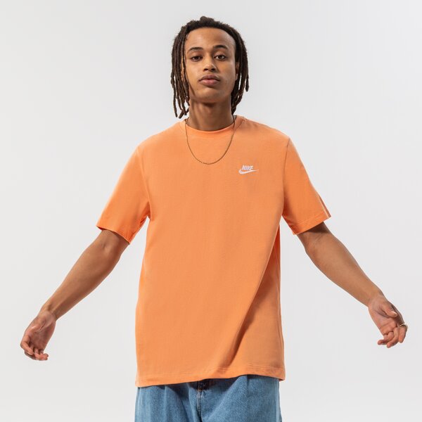 Мъжка тениска NIKE ТЕНИСКА NIKE SPORTSWEAR CLUB ar4997-872 цвят оранжев