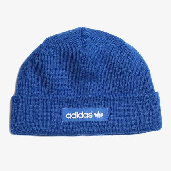 Дамска зимна шапка ADIDAS ЗИМНА ШАПКА WOVEN LOGO BEANIE BEANIE BEANIE ab2955 цвят син