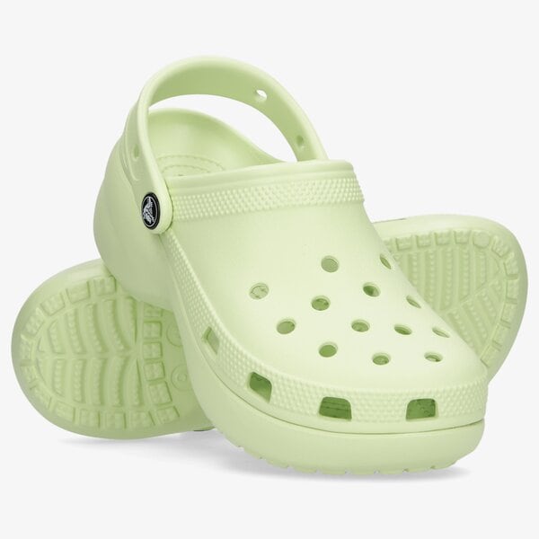 Дамски чехли и сандали CROCS CLASSIC PLATFORM CLOG W 206750335 цвят зелен