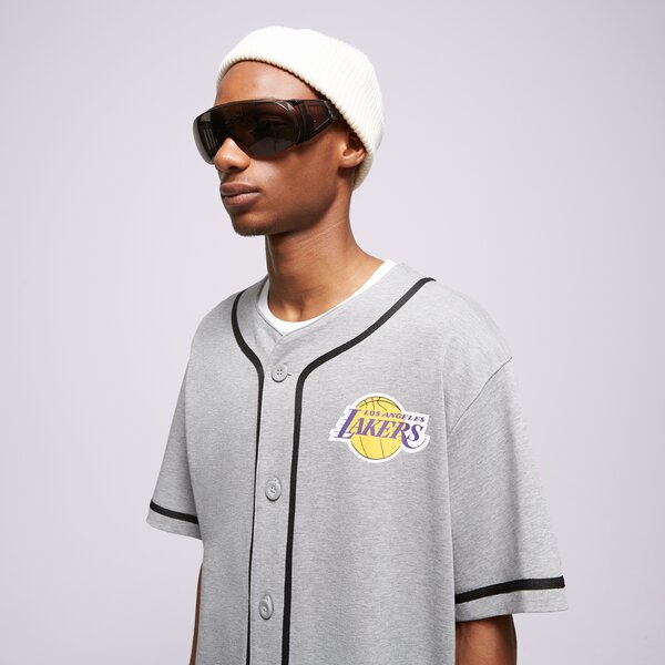 Мъжка тениска NEW ERA ТЕНИСКА NBA BASEBALL JERSEY BULLS LOS ANGELES LAKERS 60357098 цвят сив