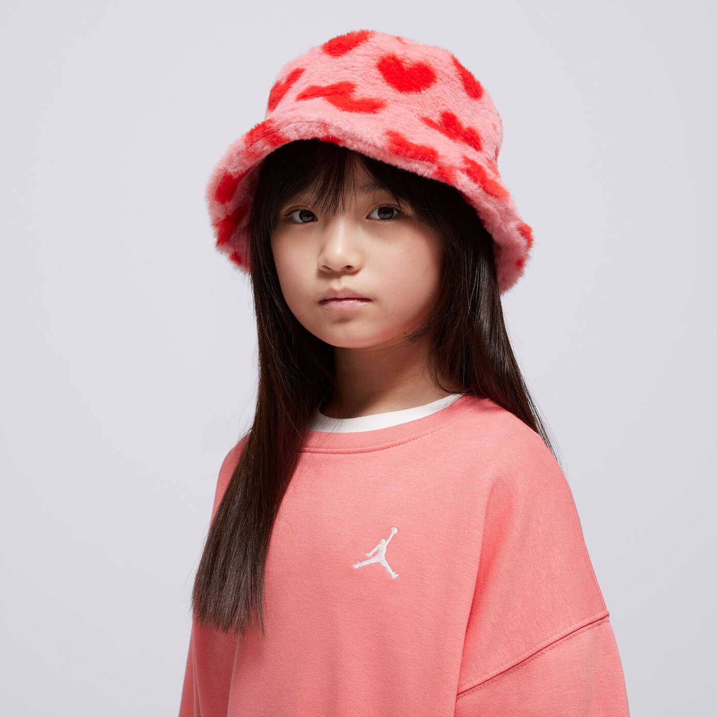 Детски суичър JORDAN СУИТЧЪР JDG BROOKYLN ESS FT CREW GIRL 45d506-a0y цвят розов