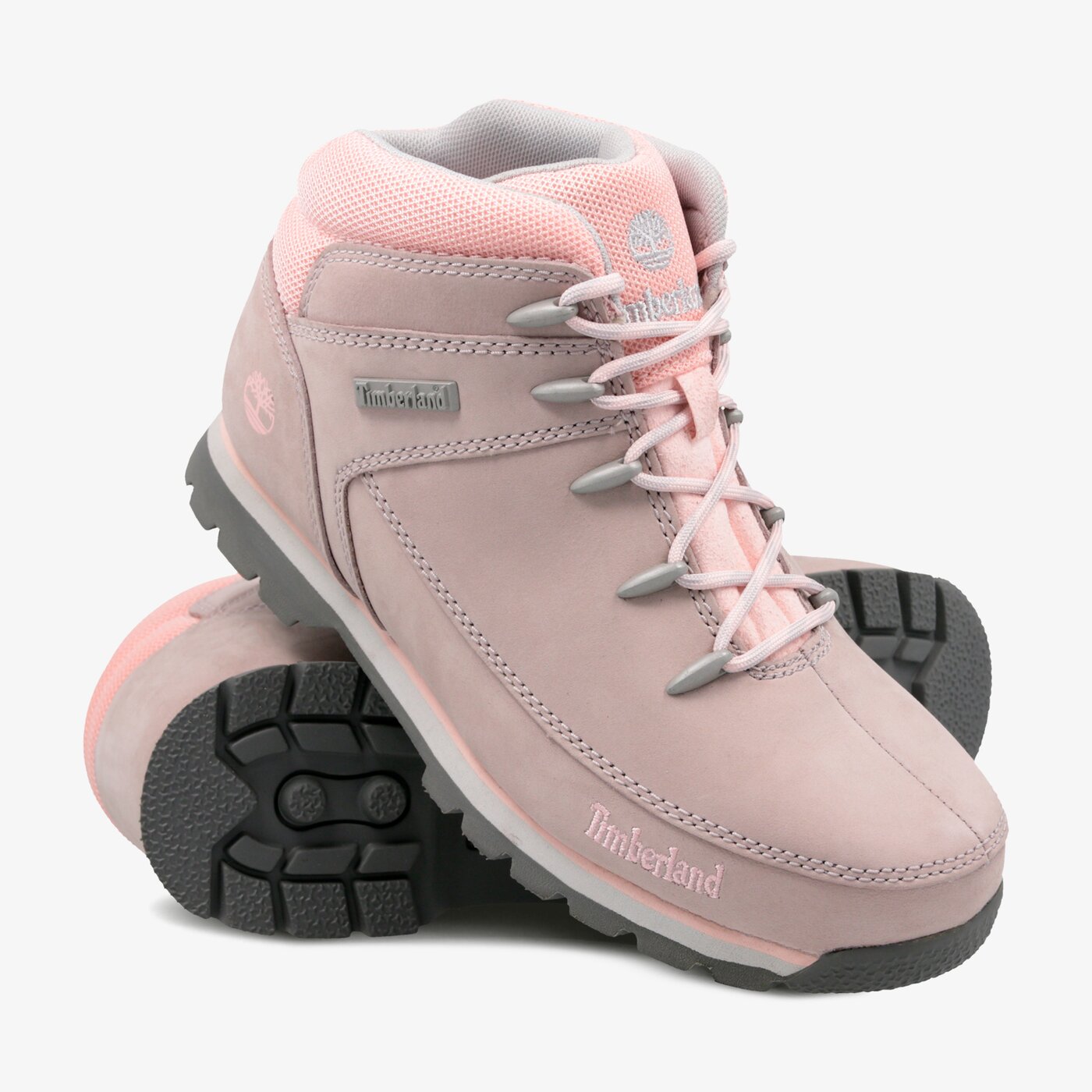 Детски зимни обувки TIMBERLAND EURO SPRINT  a1rpq цвят розов