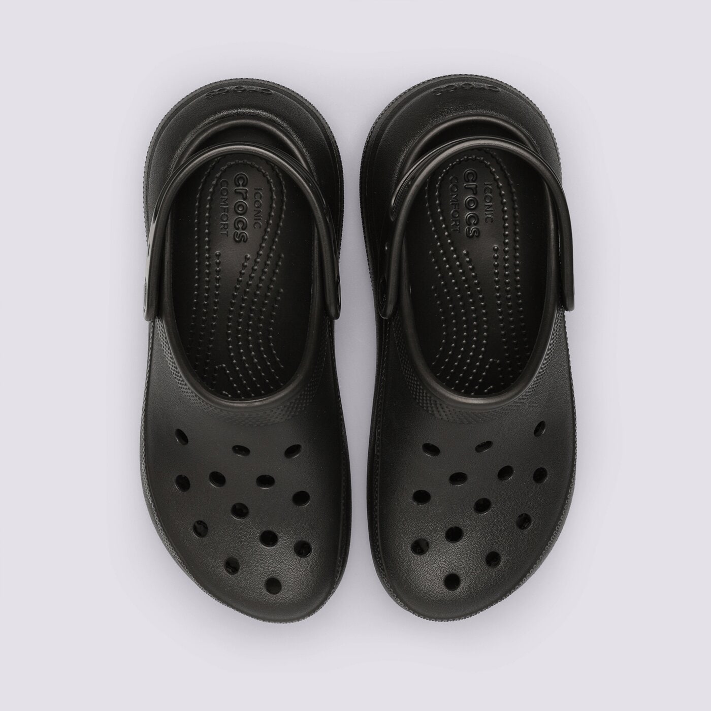 Дамски чехли и сандали CROCS CLASSIC CRUSH CLOG 207521-001 цвят черен