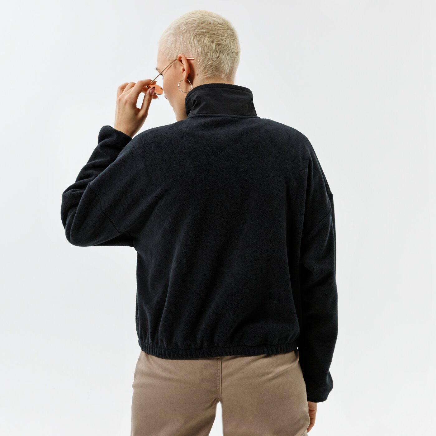 Дамски суичър ELEMENT СУИТЧЪР OSLO ZIP ПОЛАР  z3waa43732 цвят черен