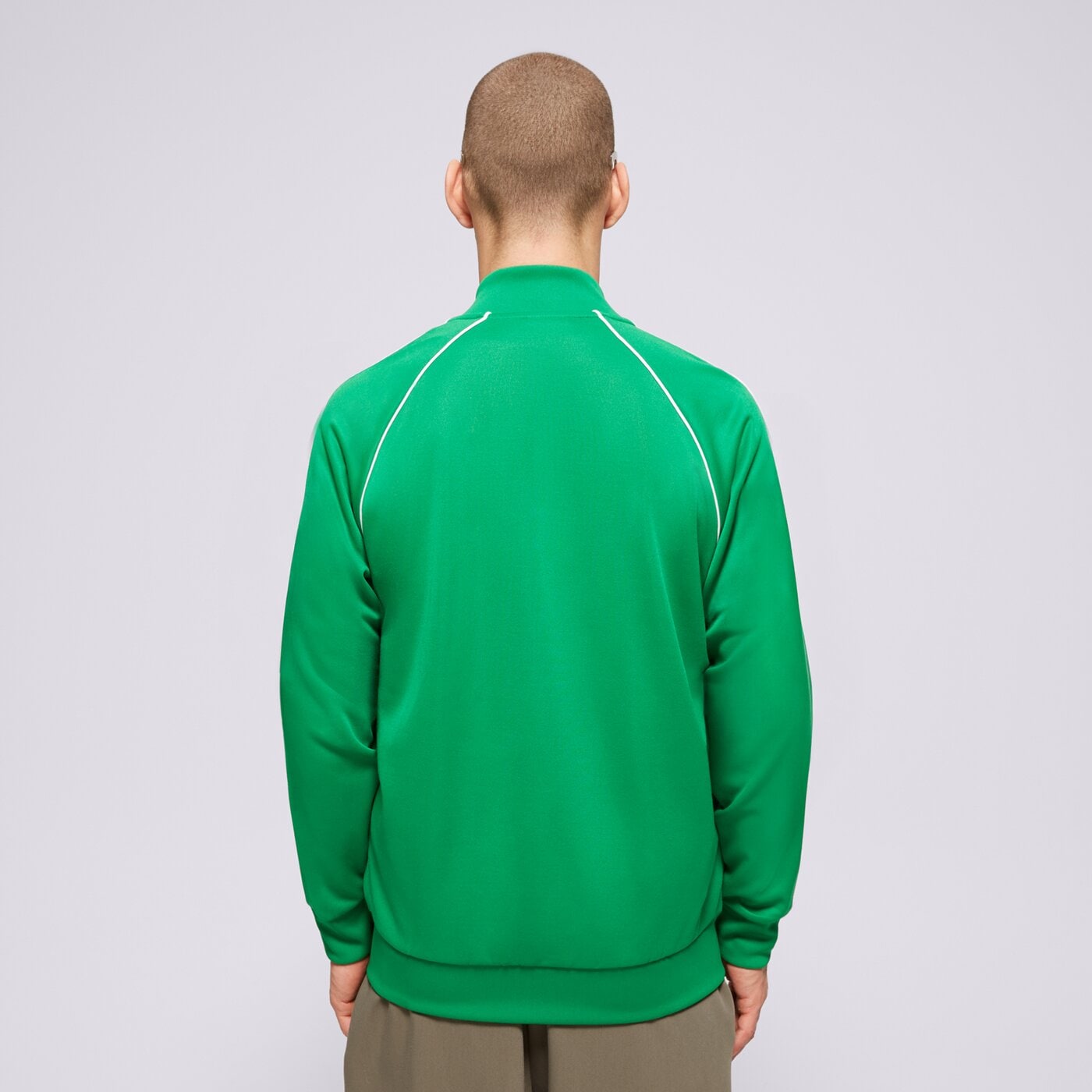 Мъжки суичър ADIDAS СУИТЧЪР СЪС ЗАКОПЧАВАНЕ SST TT ik3514 цвят зелен