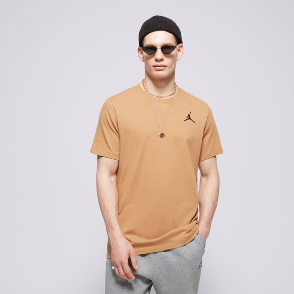 Мъжка тениска JORDAN ТЕНИСКА M J JUMPMAN EMB SS CREW dc7485-231 цвят кафяв