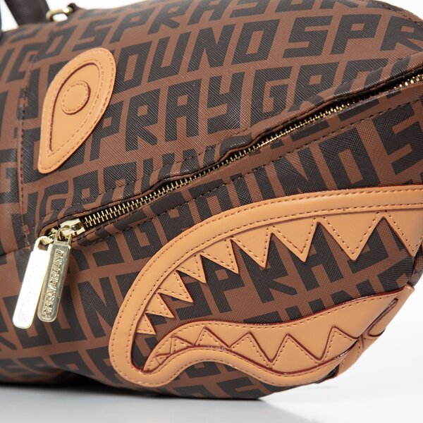 Дамски сак SPRAYGROUND ЧАНТА INFINITI CHECK SHARK DUFFLE 910d4712nsz цвят кафяв