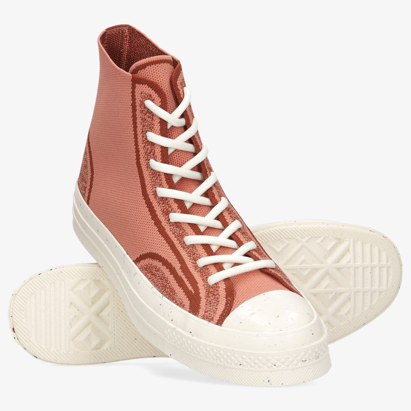 Мъжки маратонки CONVERSE CHUCK 70 (KNIT UPPER-COLD CEMENT) 171485c цвят кафяв