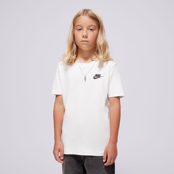 Детска тениска NIKE ТЕНИСКА K NSW TEE EMB FUTURA LBR BOY fz5177-100 цвят бял