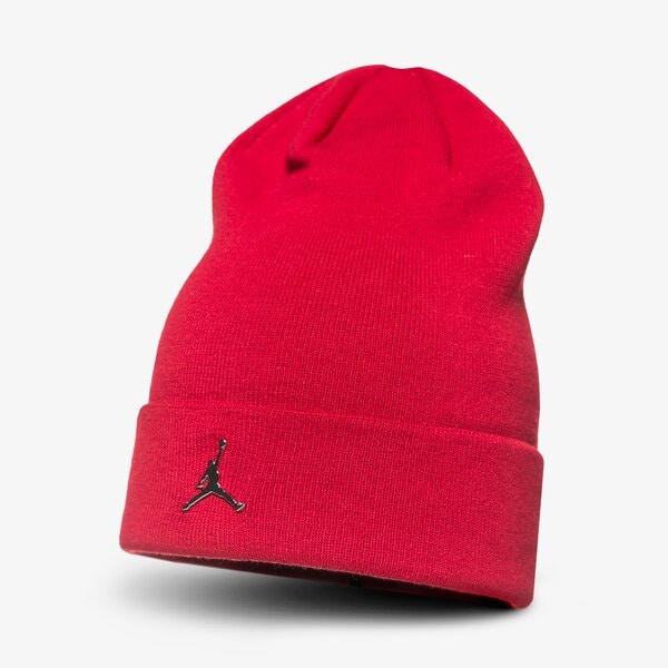 Дамска зимна шапка JORDAN ЗИМНА ШАПКА BEANIE CUFFED aa1297687 цвят червен