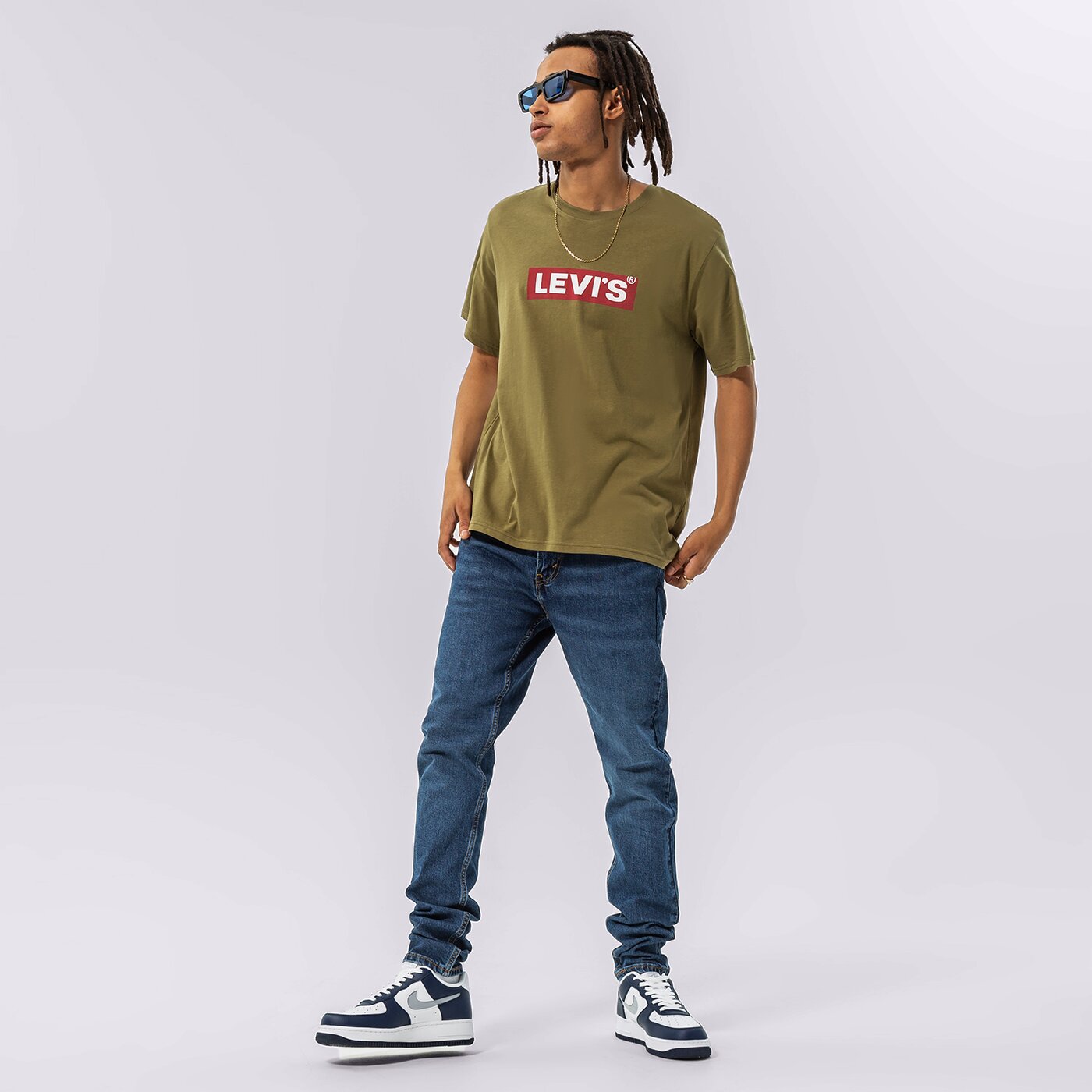 Мъжки панталони LEVI'S 512 SLIM FIT TAPER JEANS  59437-0087 цвят тъмносин