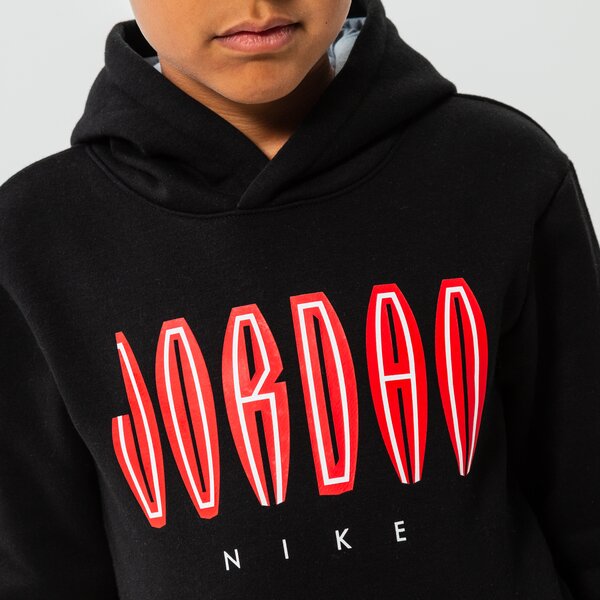 Детски суичър JORDAN СУИТЧЪР С КАЧУЛКА MJ MVP HBR FLC PO BOY 95b685-023 цвят черен