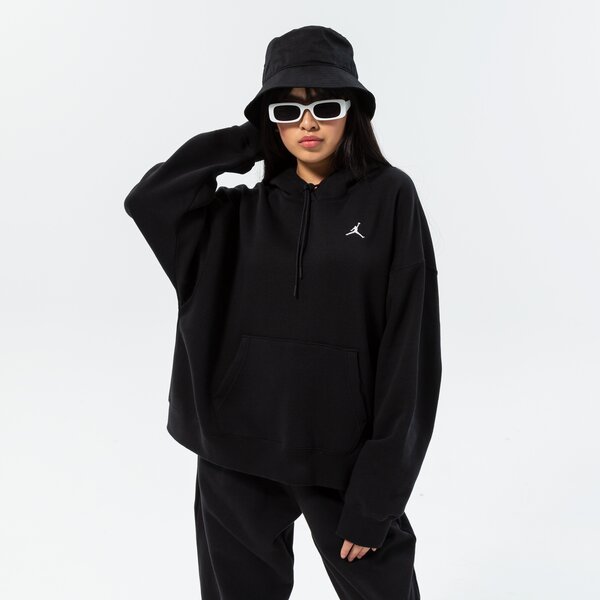 Дамски суичър JORDAN СУИТЧЪР С КАЧУЛКА ESSENTIAL OVERHEAD HOODIE dq4458-010 цвят черен