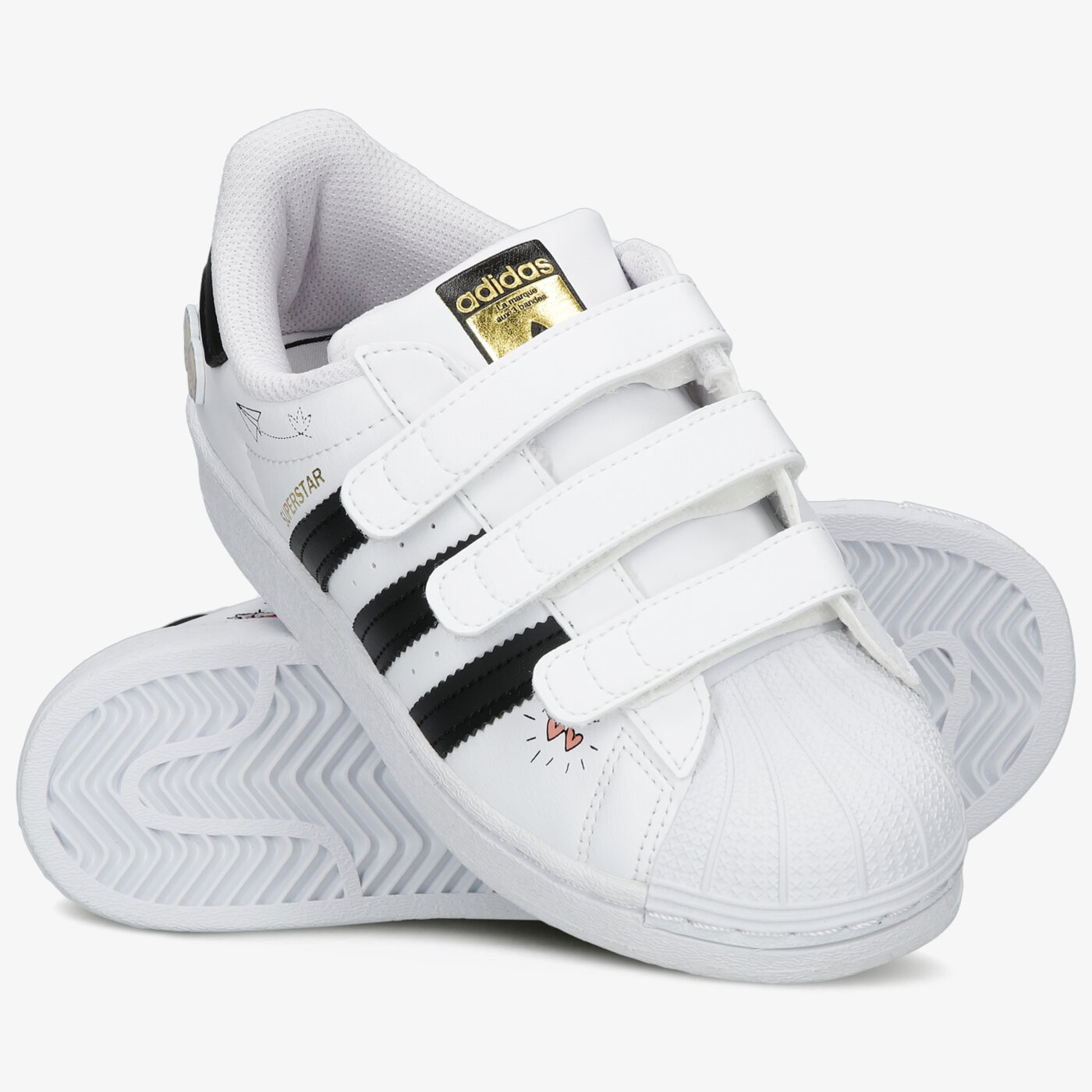 Детски маратонки ADIDAS SUPERSTAR CF C  fz0615 цвят бял