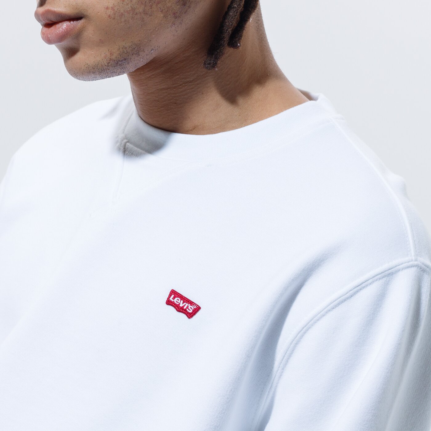 Мъжки суичър LEVI'S СУИТЧЪР NEW ORIGINAL CREW 359090000 цвят бял