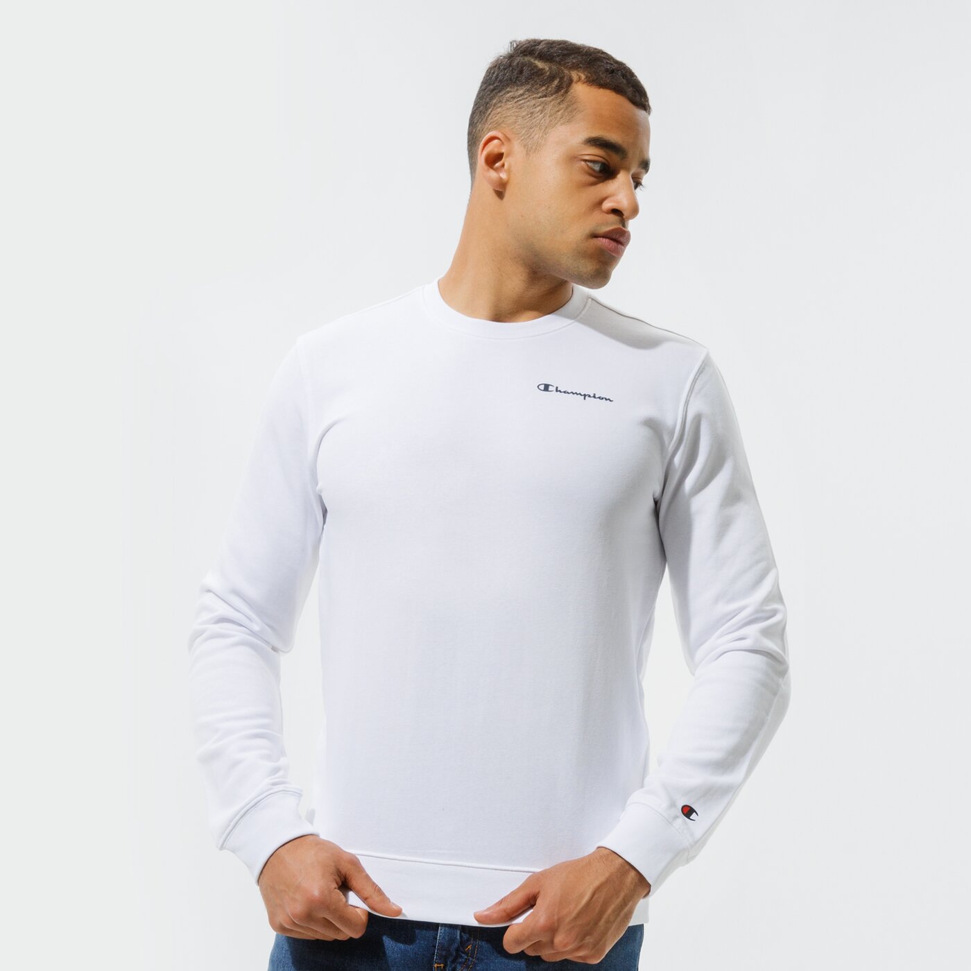 Мъжки суичър CHAMPION СУИТЧЪР CREWNECK SWEATSHIRT 214151ww001 цвят бял