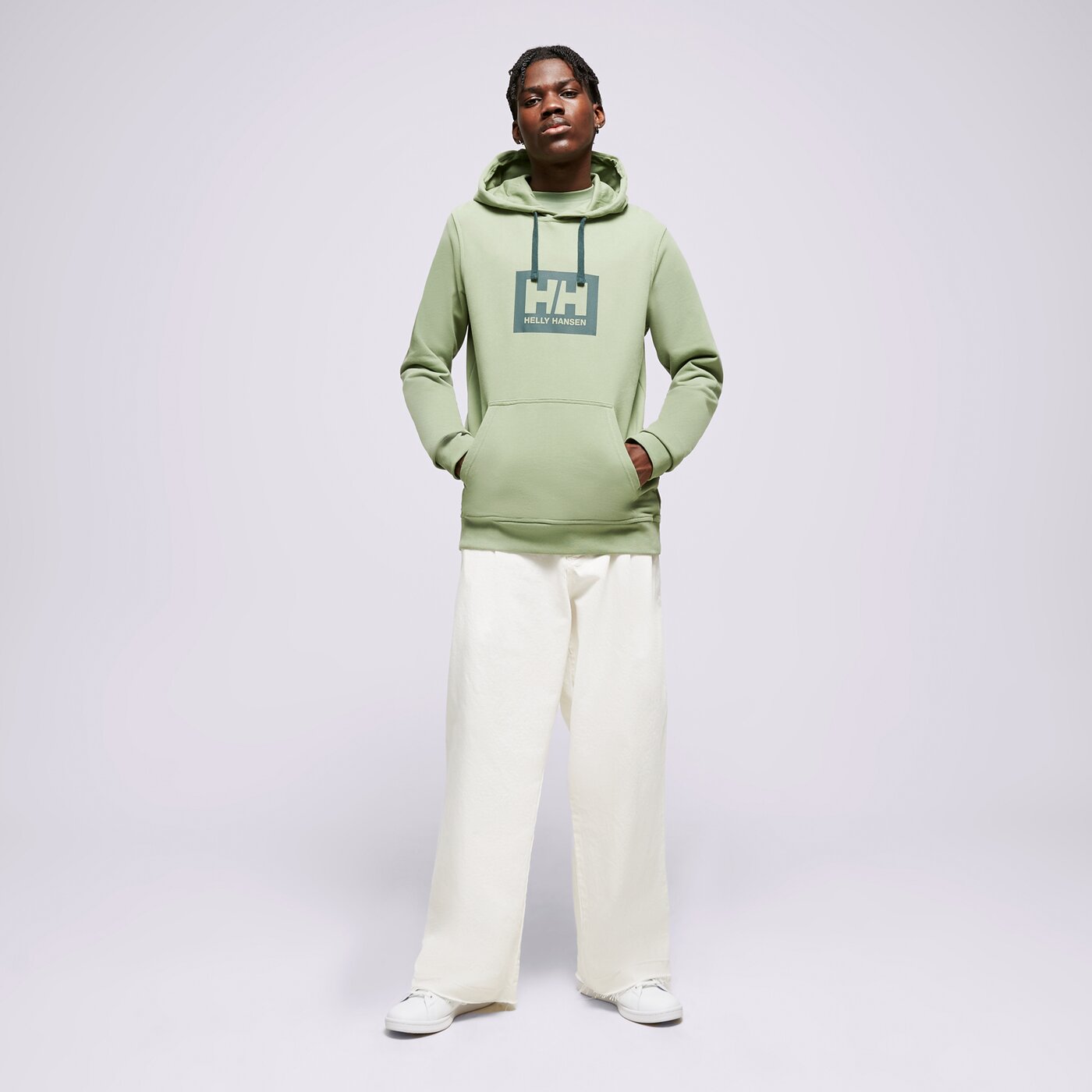 Мъжки суичър HELLY HANSEN СУИТЧЪР С КАЧУЛКА HH BOX HOODIE 53289406 цвят зелен