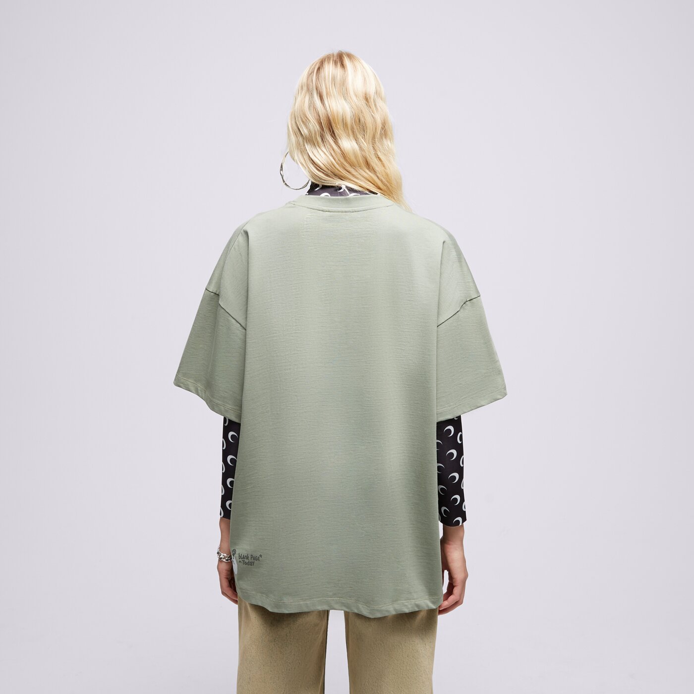 Мъжка тениска S.NOW JOB SIZEER ТЕНИСКА “BLANK PAGE” OLIVE si123tsu50003 цвят зелен