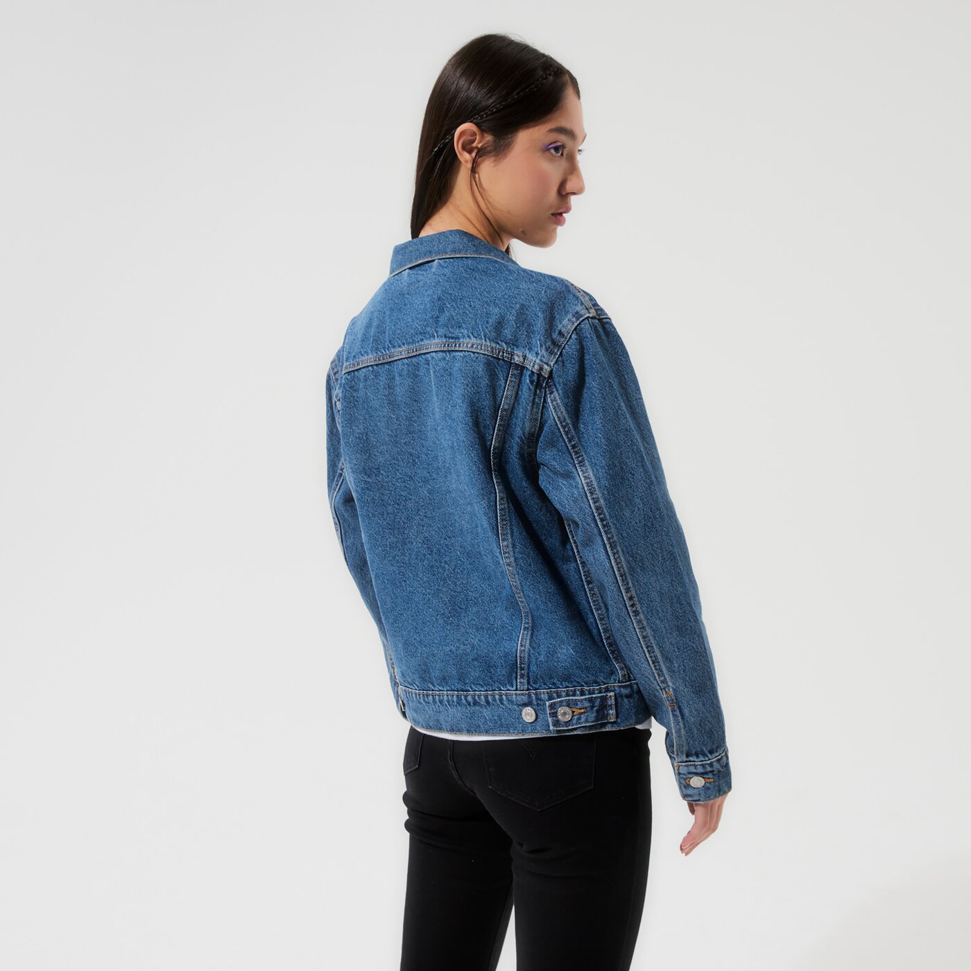 Дамско преходно яке LEVI'S ЯКЕ EX BOYFRIEND TRUCKER 29944-0012 цвят син