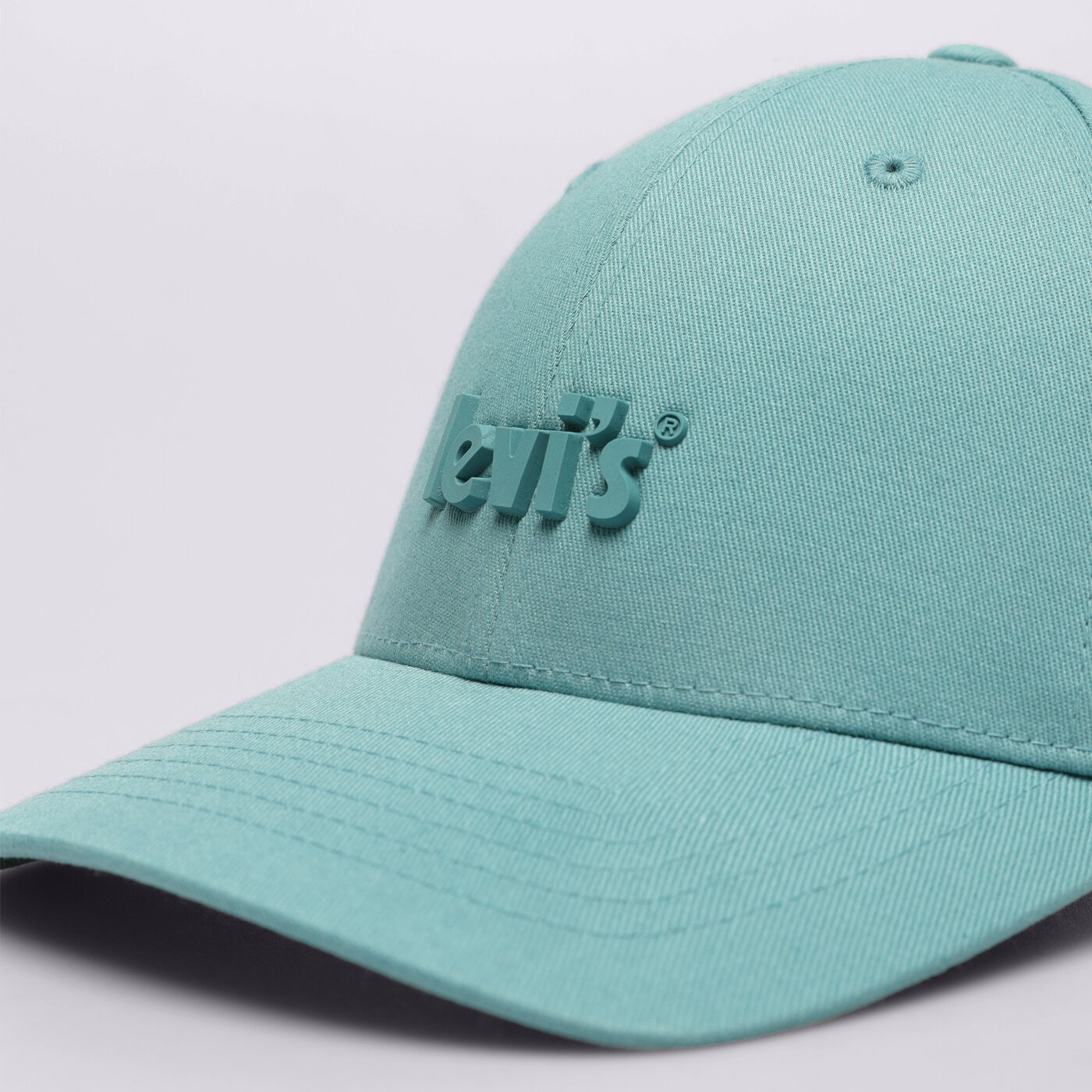 Дамска шапка с козирка LEVI'S ШАПКА POSTER LOGO FLEXFIT CAP d66250016 цвят зелен