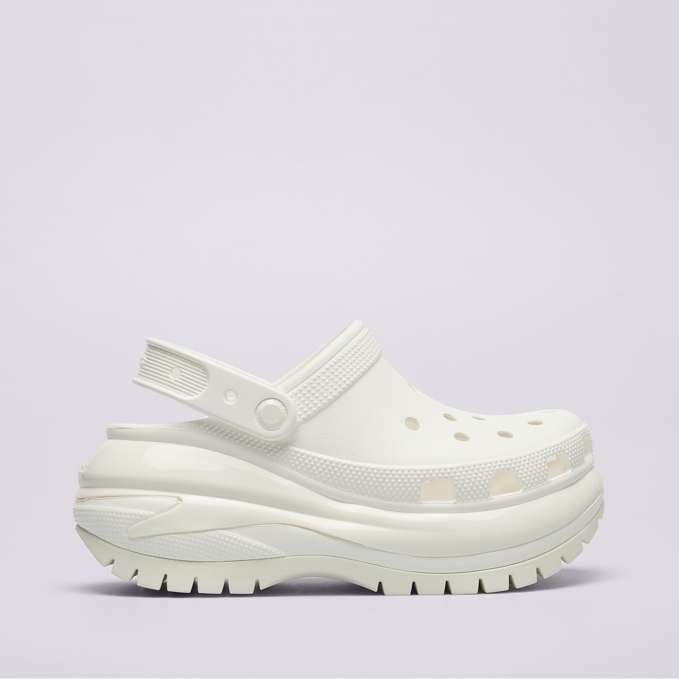 Дамски чехли и сандали CROCS CLASSIC MEGA CRUSH CLOG 207988100 цвят бял