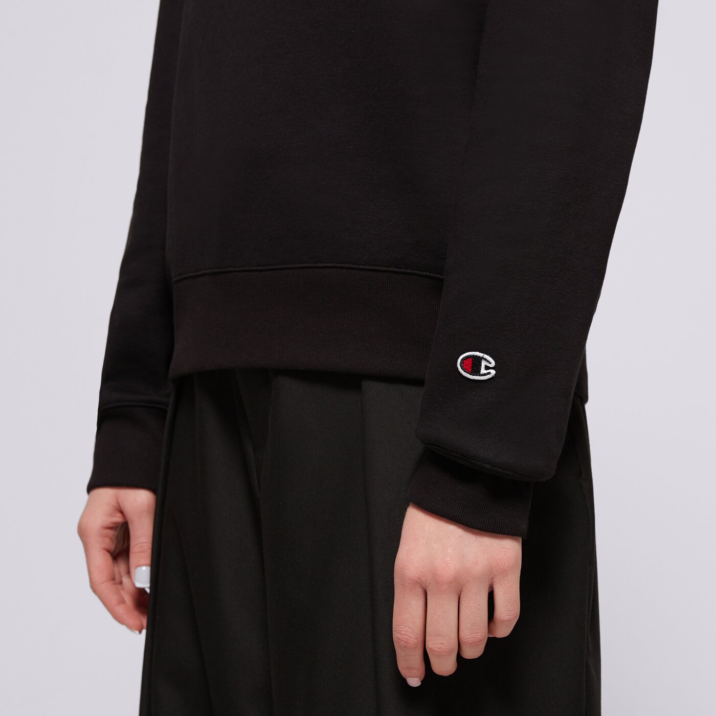 Дамски суичър CHAMPION СУИТЧЪР CREWNECK SWEATSHIRT 117582kk001 цвят черен