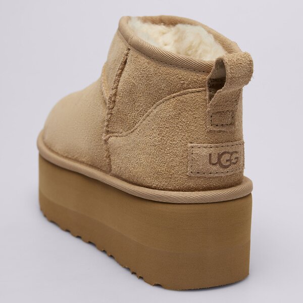 Дамски кежуал UGG CLASSIC ULTRA MINI PLATFORM 1135092-san цвят бежов