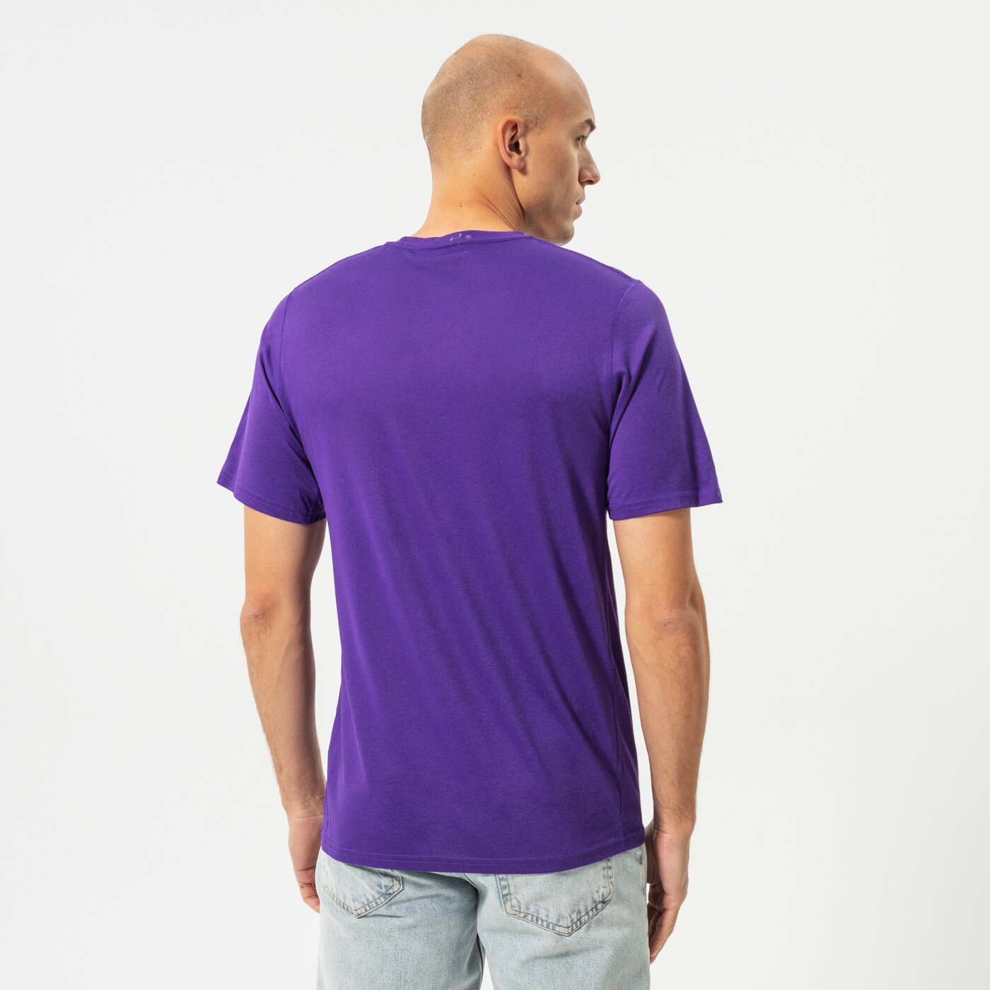 Мъжка тениска NIKE ТЕНИСКА LAL M NK DF ES PRT GPX SS TEE NBA da5925-547 цвят виолетов