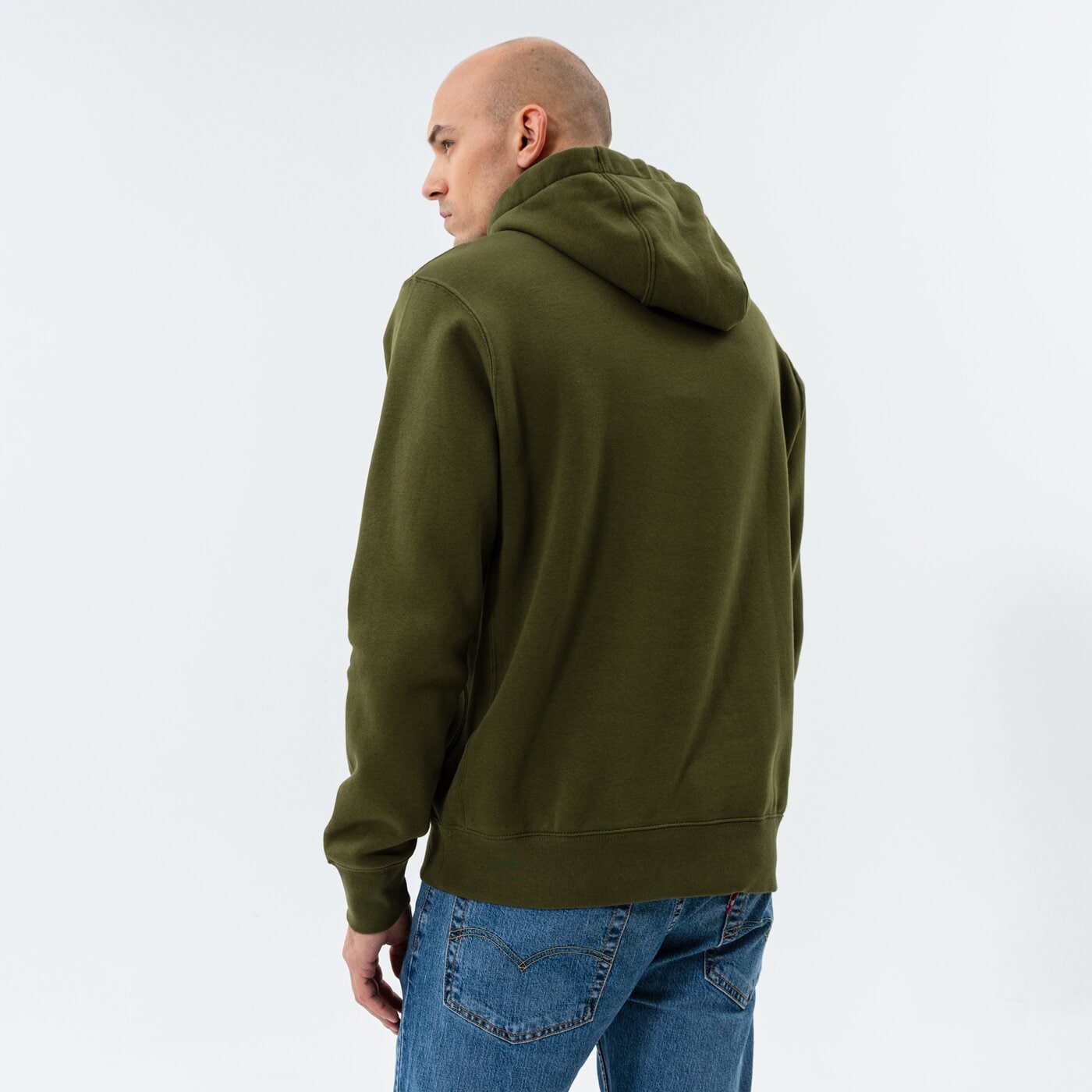 Мъжки суичър NIKE СУИТЧЪР С КАЧУЛКА SPORTSWEAR CLUB FLEECE bv2973-327 цвят каки