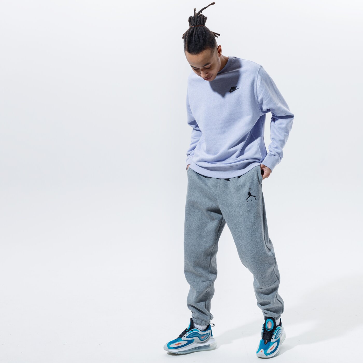 Мъжки суичър NIKE СУИТЧЪР M NSW SB CREW da0683-596 цвят сив