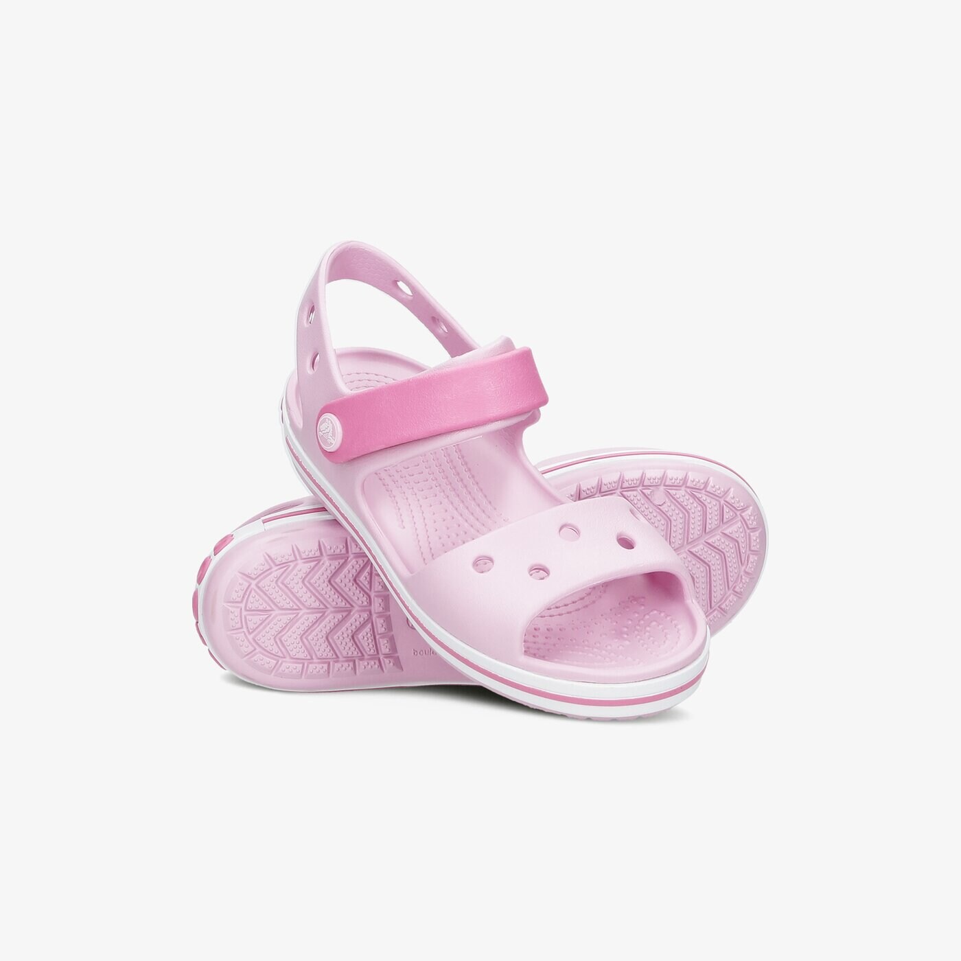 Детски чехли и сандали CROCS CROCBAND SANDAL KIDS 128566gdi цвят розов