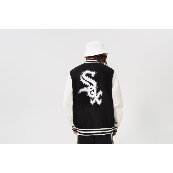 Мъжко преходно яке NEW ERA ЯКЕ HERITAGE VARSITY SOX CHICAGO WHITE SOX 60332222 цвят черен