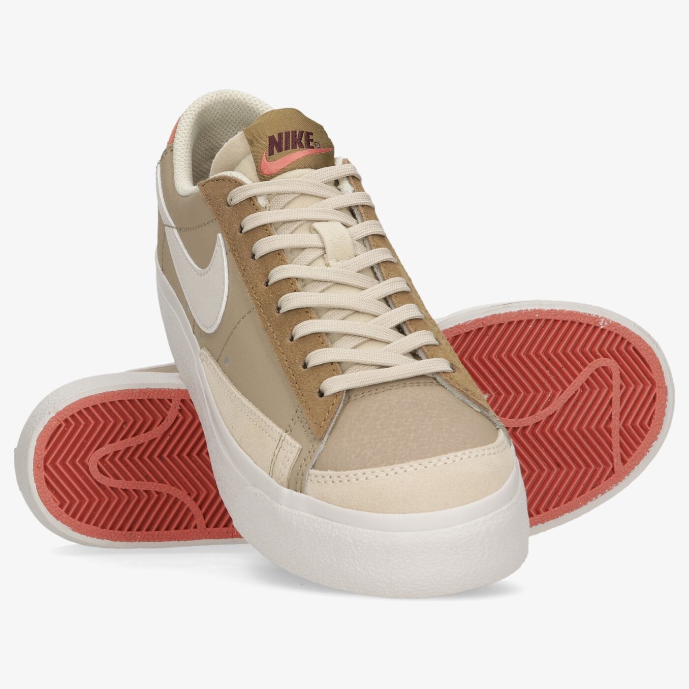Дамски маратонки NIKE W BLAZER LOW PLATFORM SP dq9318-200 цвят бежов