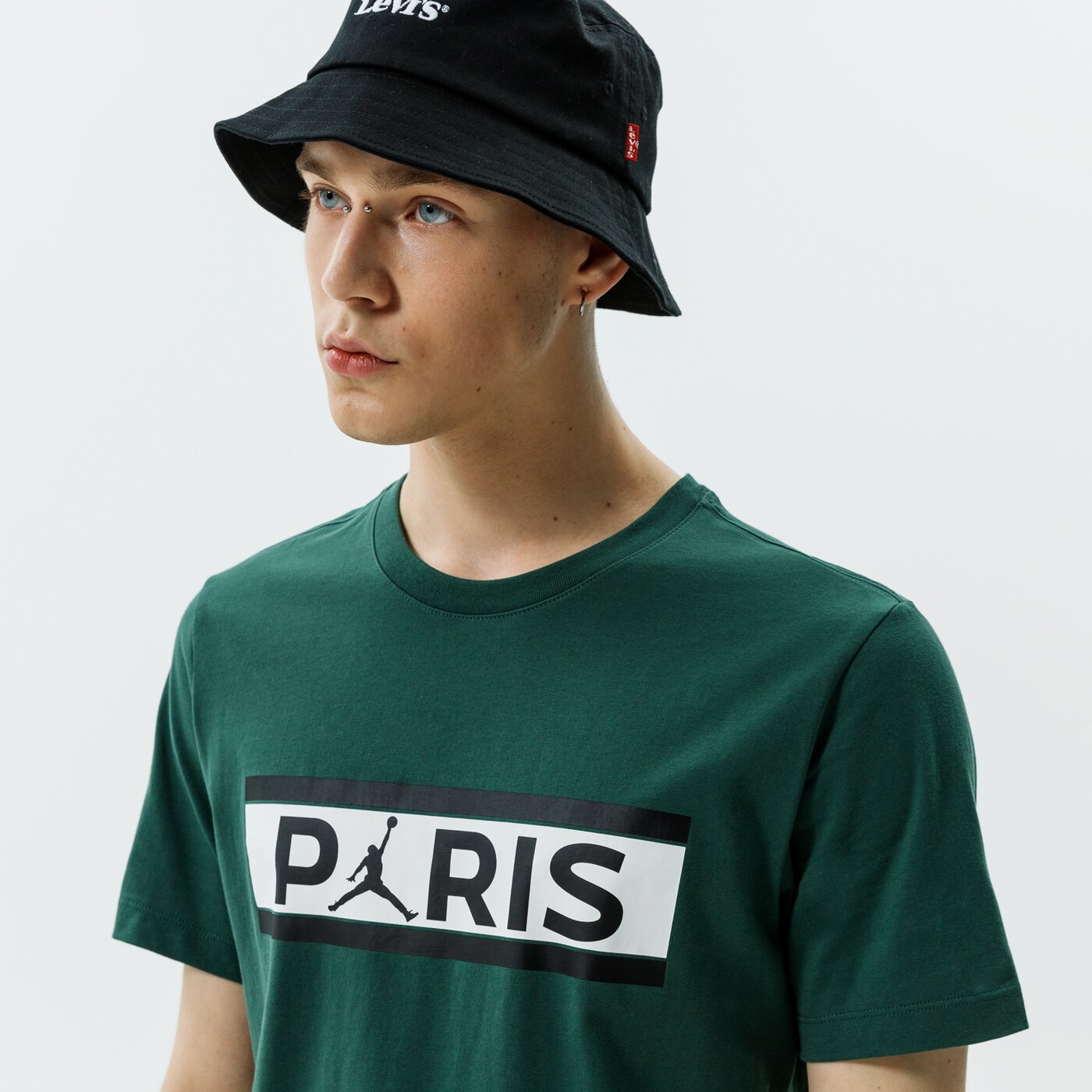 Мъжка тениска JORDAN ТЕНИСКА PARIS SAINT-GERMAIN WORDMARK db6510-333 цвят зелен