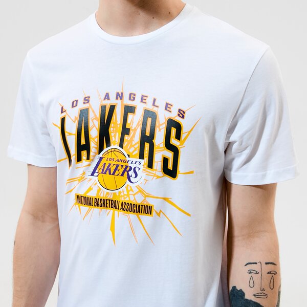 Мъжка тениска NEW ERA ТЕНИСКА NBA GRAPHIC TEE LA LAK WHT 12835838 цвят бял
