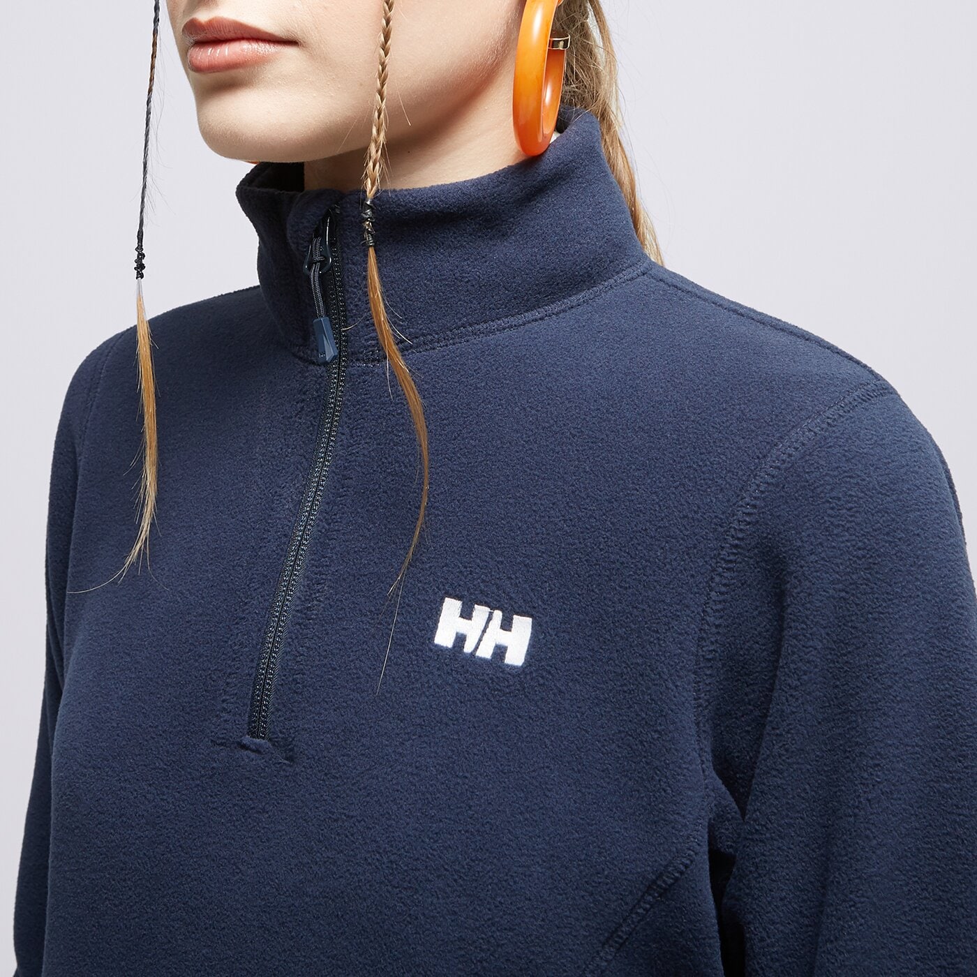 Дамски суичър HELLY HANSEN ПОЛАР W DAYBREAKER 1/2 ZIP FLEECE 50845599 цвят тъмносин