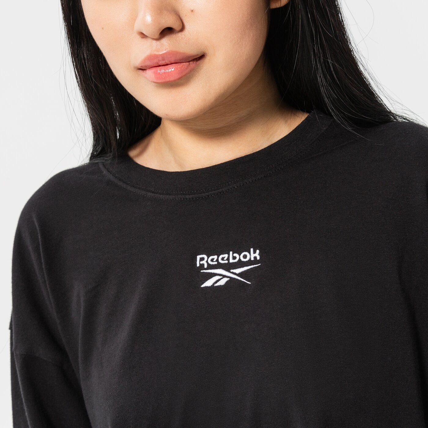 Дамски суичър REEBOK СУИТЧЪР CL WDE COTTON LONGSLEEVE gs1679 цвят черен