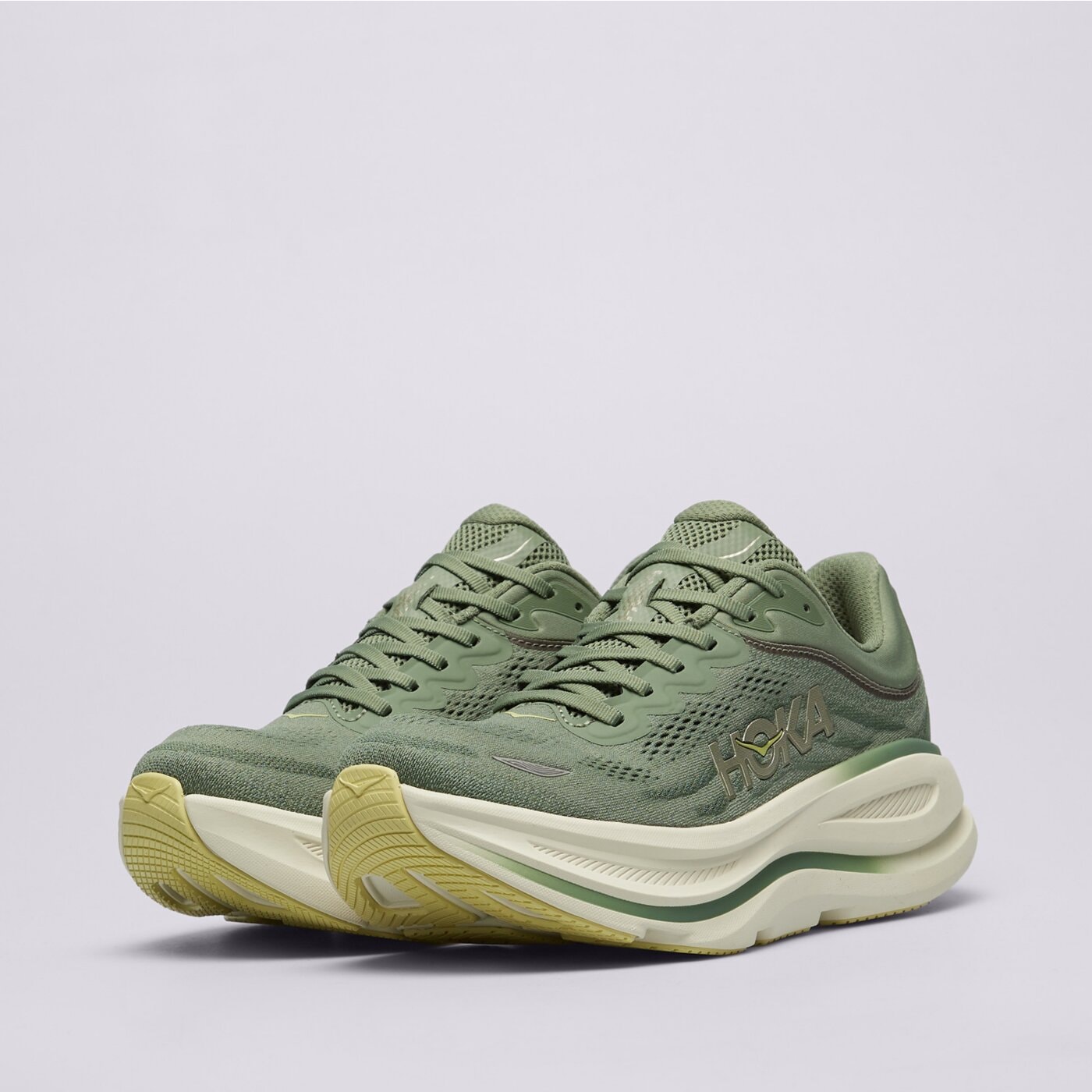 Мъжки маратонки за бягане HOKA BONDI 9 1162011sntf цвят зелен